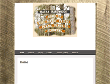 Tablet Screenshot of mainahardwoods.com
